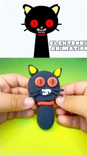 I made Sprunki OC ChocoCat phase 2 (Hello Kitty& Friends)#sprunkioc#diyclay#incrediboxsprunki