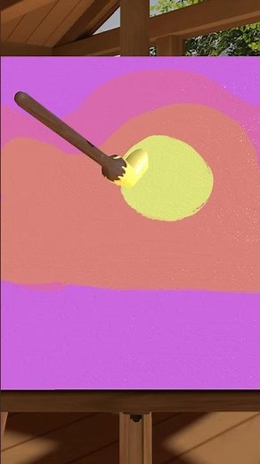 Easy Sunset Painting 🌅 #cozygames #painting #pcgaming #pc #steamgames