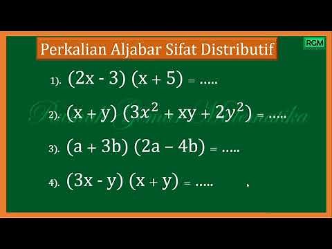 MENGHITUNG PERKALIAN ALJABAR SIFAT DISTRIBUTIF #aljabar #aljabarkelas7