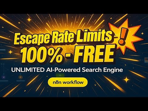 Unlimited Search API for AI Agents – 100% FREE with n8n! (Full Setup & Usage Demo)