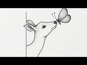 Easy Deer drawing for beginners