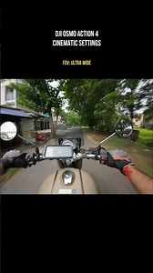 Motovlog Footage Looks INSANE With These Settings 🏍️ #djiaction4 #moto