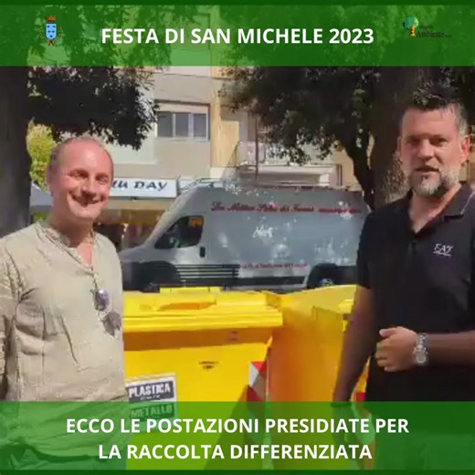 ♻️ Strade pulite per san Michele: Comune di Aprilia e Progetto Ambiente prevedono postazioni per la raccolta differenziata di cittadini e attività commerciali. ECCO LE POSTAZIONI PRESIDIATE DEDICATE ALLE ATTIVITA' COMMERCIALI ⬇️ . . . . . #comunediaprilia #progettoambiente #stradepuliteasanmichele #sanmichele2023 #comunicazione | Comune di Aprilia