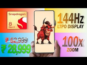 Best FLAGSHIP Phone Deal Right now at ₹ 28999 - SD 8 Gen 3, 144Hz LTPO, 100x Zoom..
