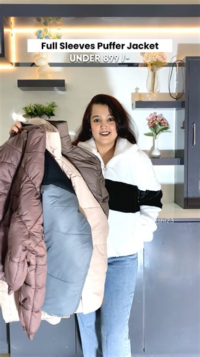 Full sleeves puffer jackets haul | #shorts #youtubeshorts