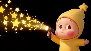星星手电星星人(小清新动态壁纸) - 元气壁纸