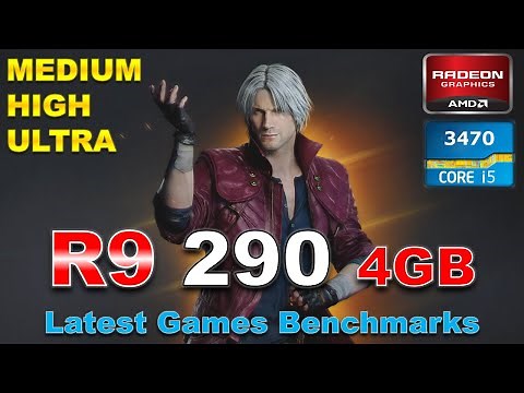AMD R9 290 4GB + Core i5 3470 Latest Games Benchmarks @1080p