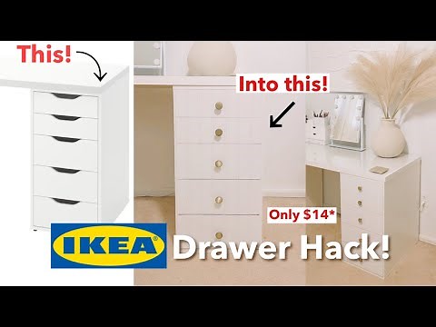 IKEA Alex Hack | IKEA HACK | IKEA DIY | DIY IKEA HACKS | IKEA Alex Drawer | VANITY ORGANIZATION |DIY