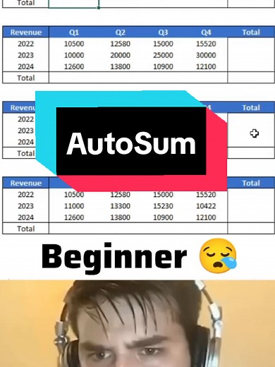 Follow for more😍 Sum Magic Tricks 🤯 📈Master AutoSum in Excel Like a Pro! 🔥 Struggling with summing up numbers in Excel? Say goodbye to manual calculations! In this quick trick, I’ll show you how to use AutoSum with the easiest shortcut ever: ALT = 🚀 Save time, work smarter, and impress everyone with your Excel skills! 💡💻 📌 Follow @excel_express for more Excel hacks! 🔄 Share this with your friends who need this shortcut! #excel #exceltips #exceltricks #microsoft #googlesheet #spreadsheet
