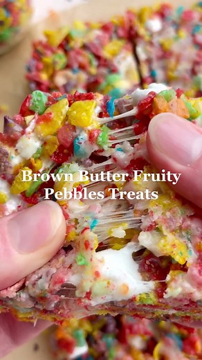 Brown Butter Fruity Pebbles Treats Recipe