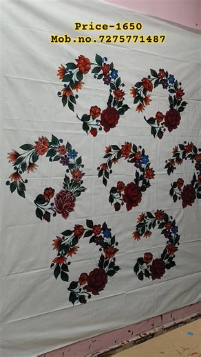 Paint Wali Chaddar/ Bedsheet Painting Handmade/ Bedsheet Painting New Design #bedsheetpainting