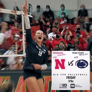 🚨 𝗙𝗥𝗜𝗗𝗔𝗬 | 𝗩𝗢𝗟𝗟𝗘𝗬𝗕𝗔𝗟𝗟 𝗗𝗢𝗨𝗕𝗟𝗘𝗛𝗘𝗔𝗗𝗘𝗥 𝟳 𝗣𝗠 𝗘𝗧 / 𝟲𝗰 #10 Nebraska vs. #13 Penn State 𝟵 𝗣𝗠 𝗘𝗧 / 𝟴𝗰 #8 Minnesota vs. Michigan 📍Powered by Unleaded 88 | Big Ten Network