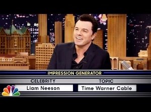 Seth MacFarlane and Jimmy Fallon Play "Wheel of Impressions" With Liam Neeson, Pee-Wee Herman: Watch!