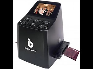 BEONEGLOBAL ClearScan MINI Film Scanner 16MP Slide & Film Scanner, Converts 35mm
