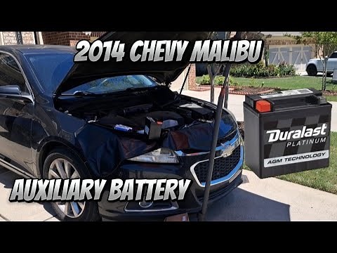 2014 CHEVY MALIBU LT 2.5 | REPLACE AUXILIARY BATTERY & CLEAR CODE P305F | Howto/Diy