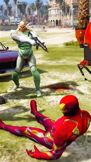 Iron Man vs Venompool & Kilowog – Then Hulk Saves Him! #gta5 #gaming
