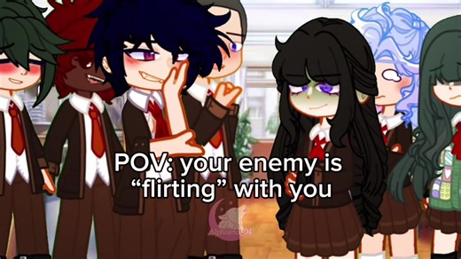 Enemies to Lovers Gacha Meme: A High School Romance