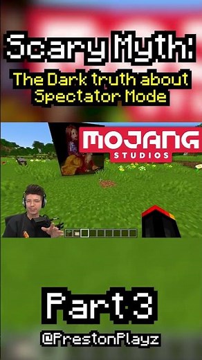 Minecraft Scary Myth: Spectator Mode🕵️ Part 3 #prestonplayz #Minecraft #videogames #myths #scary