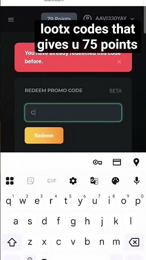 some lootx codes that will give u 75 points *August 2025* #codes