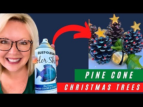 How to Make a Pine Cone Christmas Tree 🎄Easy Christmas Tree Craft