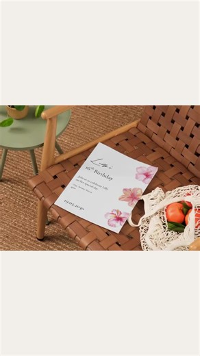 Floral Birthday Invitation Template | Elegant Flower Party (instant Download) - Etsy