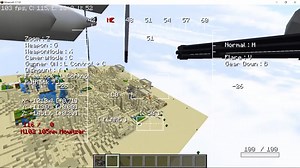 AC-130 razes Desert Village #69 to the ground. One of the reasons to love modded Minecraft !!