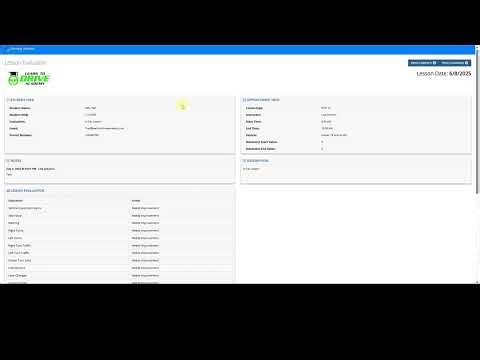 Student Portal - Reading your in-car evaluations