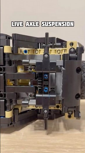 Live Axle Suspension System #lego #technic #legotechnic #suspension #mechanical #diy