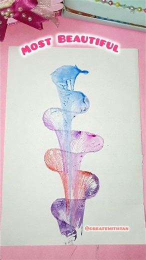 Beautiful💖Thread Painting Idea|🌈Unique Thread Art|#thread #art #shortsfeed #painting #yt #satisfying