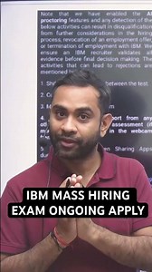 IBM Mass hiring. Associate system engineer @OnlineStudy4u