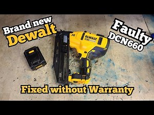 Repairing a brand new Dewalt DCN660 nail gun, without sending for warranty repair