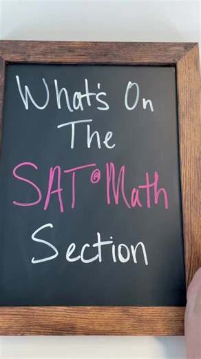 What’s on the SAT math section? Here’s some of the topics you’ll need to know. #SAT #SATtest #studytok #SATprep #SATmath #highschool