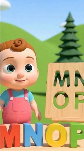 ABC Song for Kids (M-P) | Fun Alphabet Nursery Rhyme | ABCD Learning Song #abcd #kidssongs #shorts