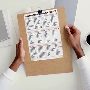 Low Phosphorus Grocery List | Kidney Friendly Grocery List | 144 Kidney-friendly Foods for Renal Diet, CKD, Dialysis & Kidney Health Support - Etsy