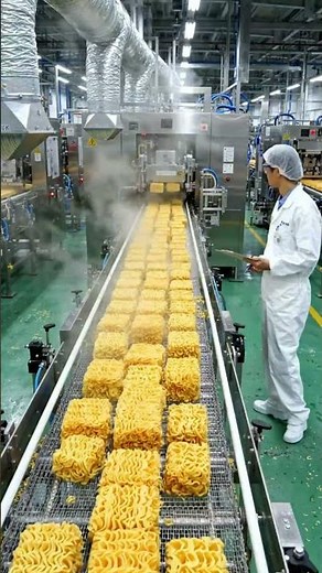 Inside Japan’s Instant Noodle Factory How Ramen Is Made in Seconds #manufacturingprocess #cooking