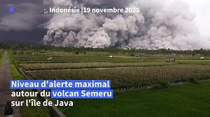 11K views · 315 reactions |  Les autorités indonésiennes ont élevé mercredi au maximum le niveau d'alerte du volcan Semeru, situé dans l'est de l'île de Java, après son éruption qui a projeté des nuages de matière à plusieurs kilomètres dans le ciel ⤵️ | Agence France-Presse | Facebook