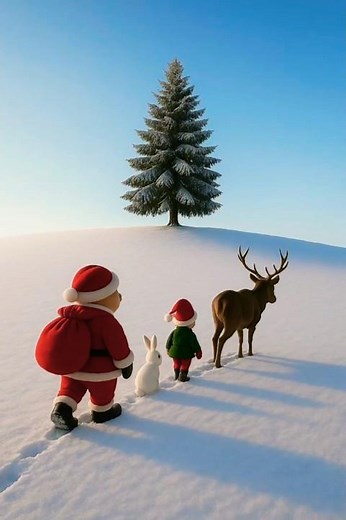 The Christmas Tree of Hope – Santa Bear’s Miracle Night 🎄✨ | Heartwarming Christmas Short Film