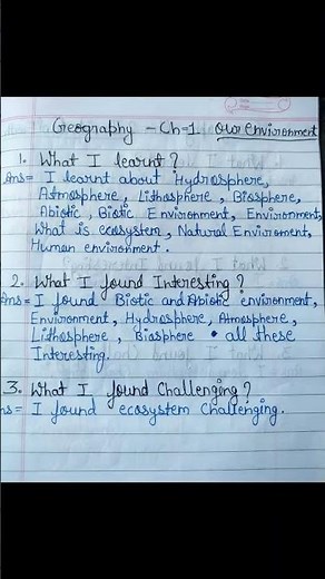 class 7 chapter 1 geography learner diary | learner diary class 7 geography chapter 1 #shorts