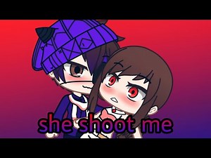 (she shoot me) meme gacha life FNAF {Michael X Vanny}