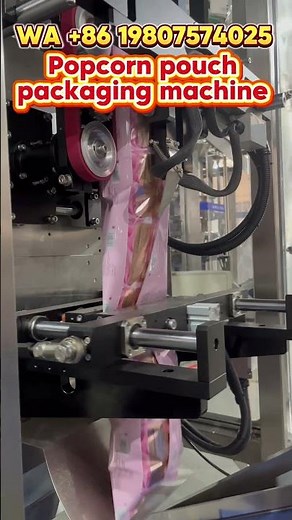 Popcorn packet VFFS packing machine，snack pouch vertical packaging equipment #machine #vffs