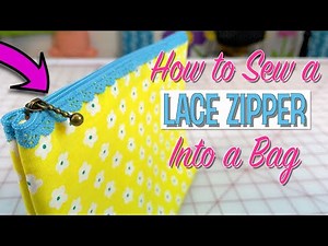How to Sew a Lace Zipper into a Bag | The Sewing Room Channel