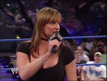 Stephanie McMahon 20 years ago on SmackDown [10.02.2003]