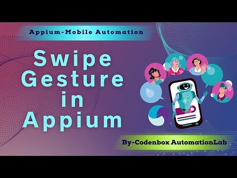 Appium Tutorial 15: How to handle swipe event in Appium | Swipe gesture in mobile automation