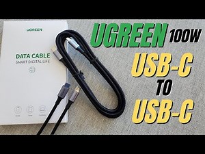 UGREEN USB-C to USB-C PD 100W Fast Charge Cable Overview