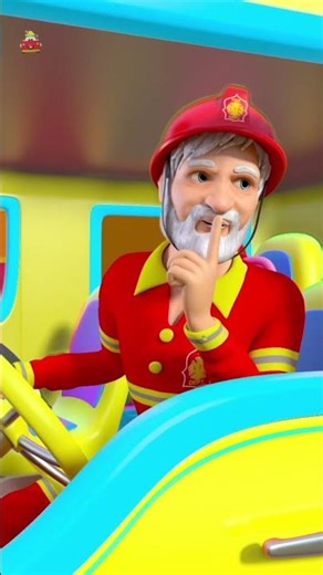 Wheels on the Firetruck Go Round, Fire Engine #nurseryrhymes #kidssongs