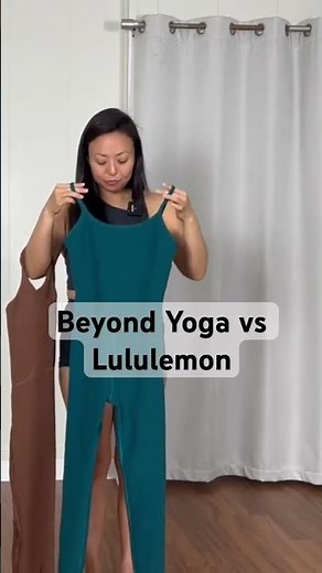 Is Beyond Yoga better than Lululemon? #lululemon #lululemonhaul #jumpsuit #yoga #yogaforbeginners