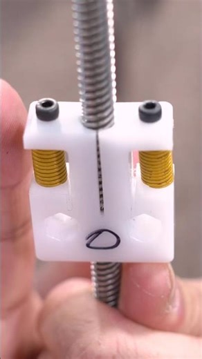 Spring Loaded Anti-Backlash Nut Update #cnc #shorts