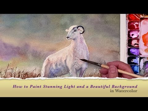 How to Paint Stunning Light and a Beautiful Background Wash in Watercolor