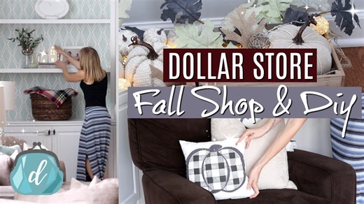 Dollar Tree & Target Dollar Spot 🌿 Fall farmhouse DIYs + decorate with me!