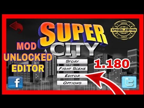 How to Download Super City Mod Apk version 1.180 UNLOCKED editor mode